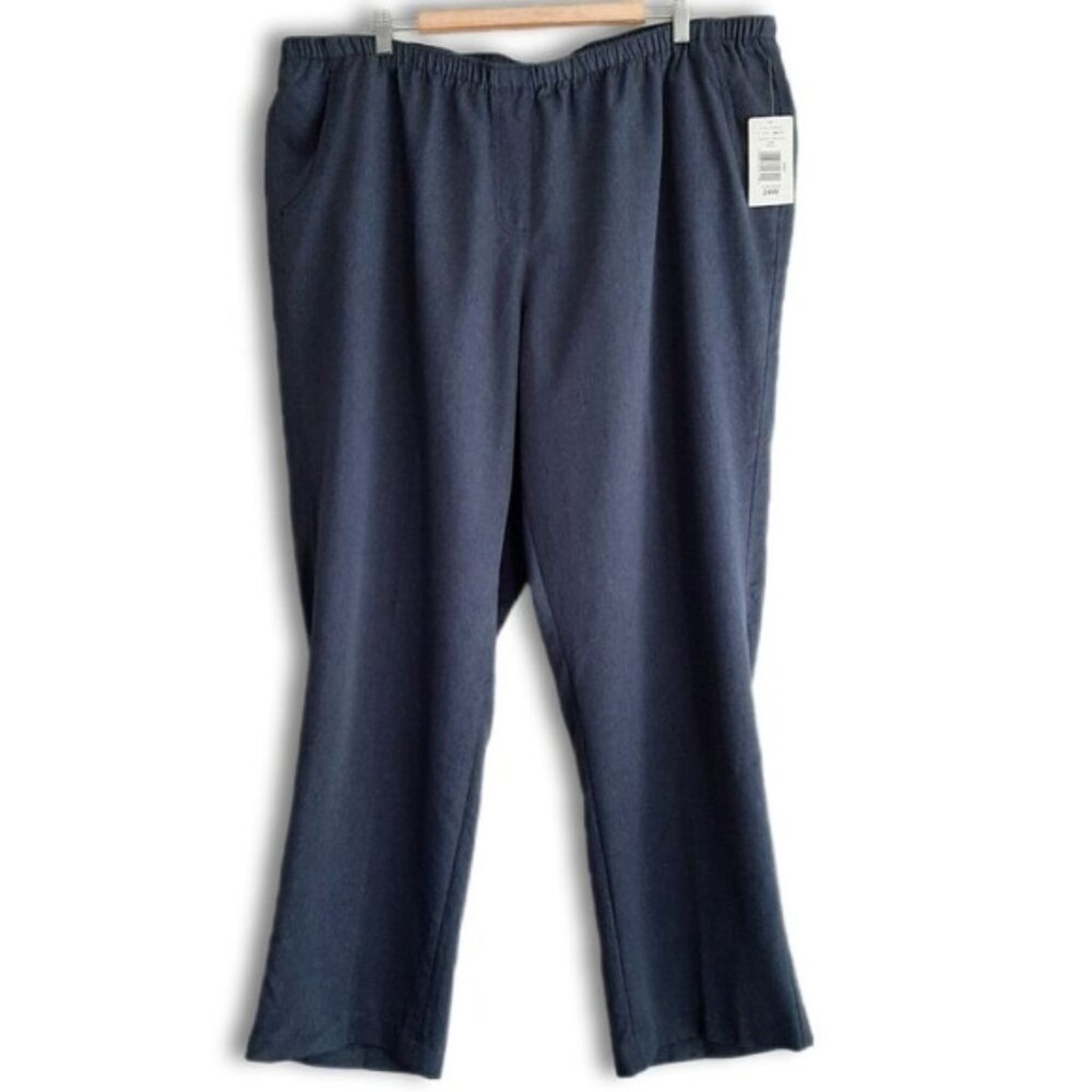 ALIA / by Nygard Classic Fit High Waist Pull-on Dress Pants Blue Sz 24 W
